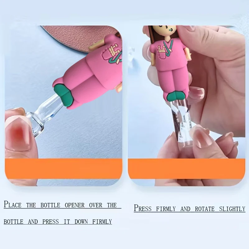 TT1pc For Home Nurses And Doctors Rubber Cutter Aid Medication Vial Breaker Tool Syringe-Shaped Ampoule Bottle Opener Keychain