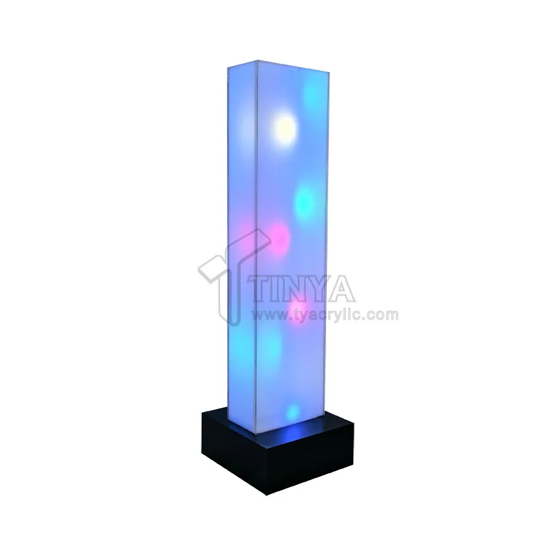 custom.New Launching Muti-Colors Light Acrylic Lighting Box with Replaceable Poster
