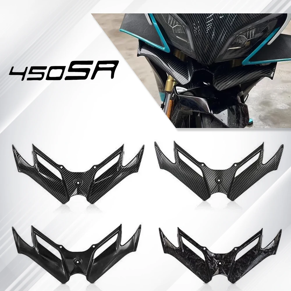 Motorcycle Accessories Fixed Wind Wing Fairing Aerodynamic Winglet Cover For CFMOTO CF MOTO 450SR 450SS 450 SR SS 2022 2023 2024