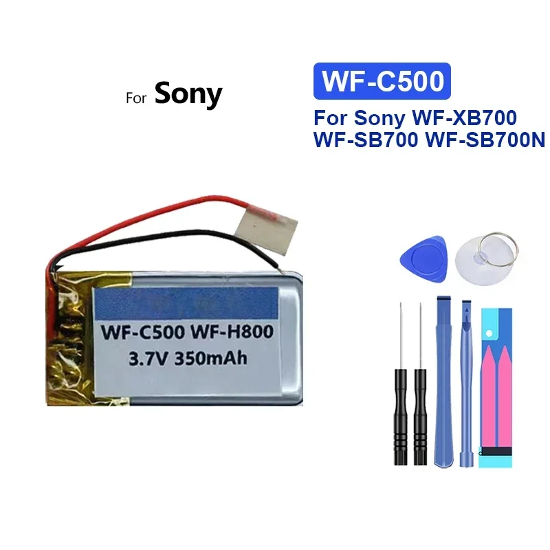 350mAh Replacement Battery For Sony WF-XB700 WF-SB700 WF-SB700N WF-C500 Charging Case WH-CH510 Fits 1185-0911 621733