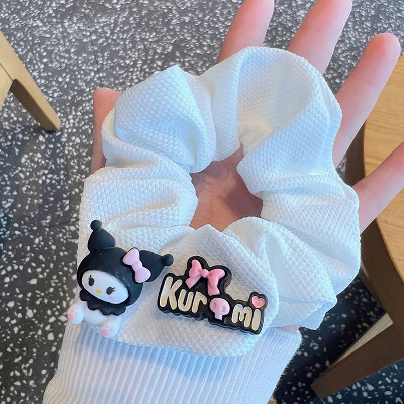 Sanrio sevimli saç halat saç yüzükler lastik bantlar mi saç aksesuarları scrunheadband kafa elastik saç bantları daire kız tatlı