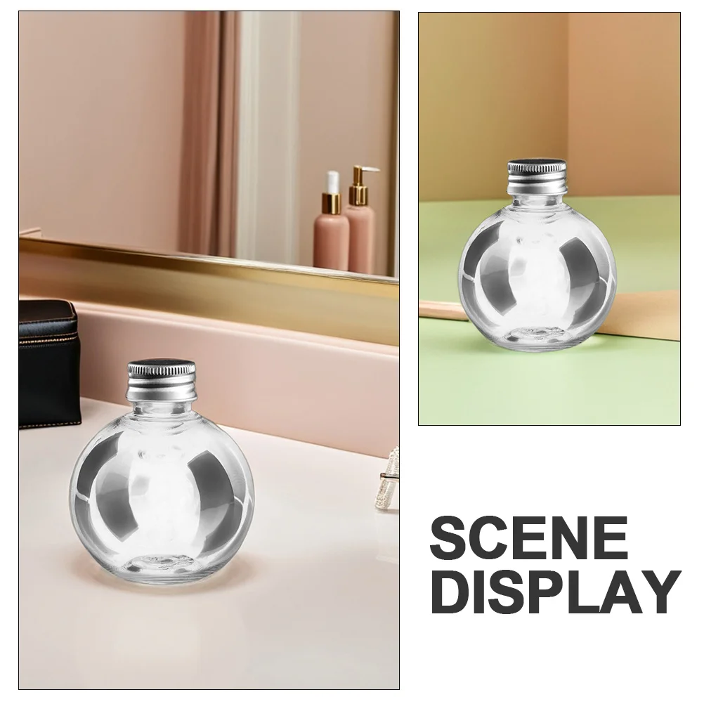 

20Pcs Clear Bulb Bottle Pet Container Transparent Screw Top Plastic Bottles for DIY Message in A Bottle Keepsake Charm Display