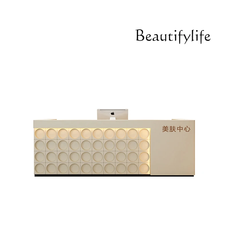 

Storage Front Desk Reception Counter Boutique U Shape Clinic Reception Desks Beauty Salon Mostrador Recepcion Office Furniture