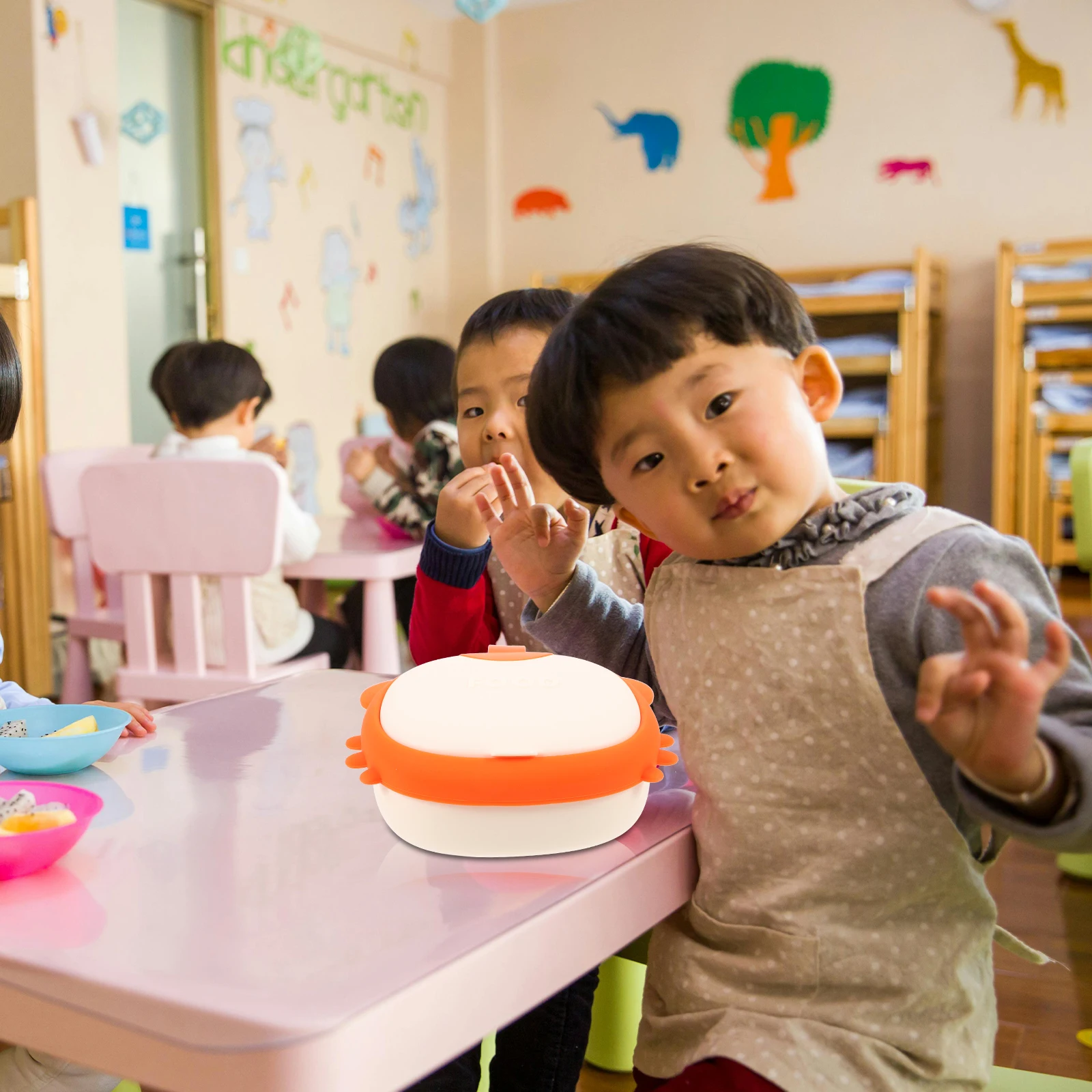 

Набор из 1 предмета: детская миска и ложка с мультяшным рисунком, маленькая миска для кормления, детская посуда для самостоятельного приема пищи