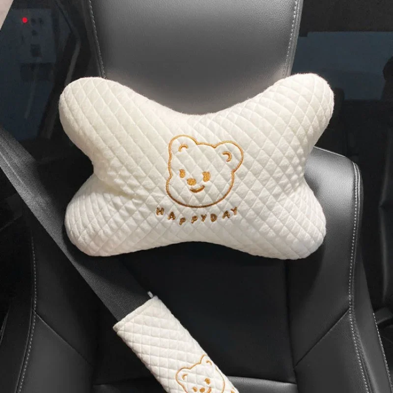 Car Headrest Four Seasons Universal Neck Pillow Car Seat Pillow Cute Pillow Cushion Decoration