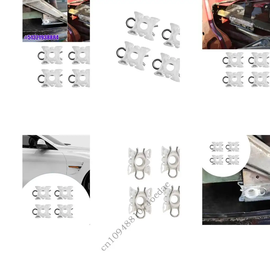 Replacement Window Regulator Sliders for S40 28Mm X 34Mm Plastic Clips Sliding Blocks for Door Glass Lift Repair 