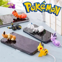 Pokemon Cartoon Anime Figures Creative Data Cable Protective Cover Universal Charger Anti-breaking Rope Kids Toys Birthday Gifts