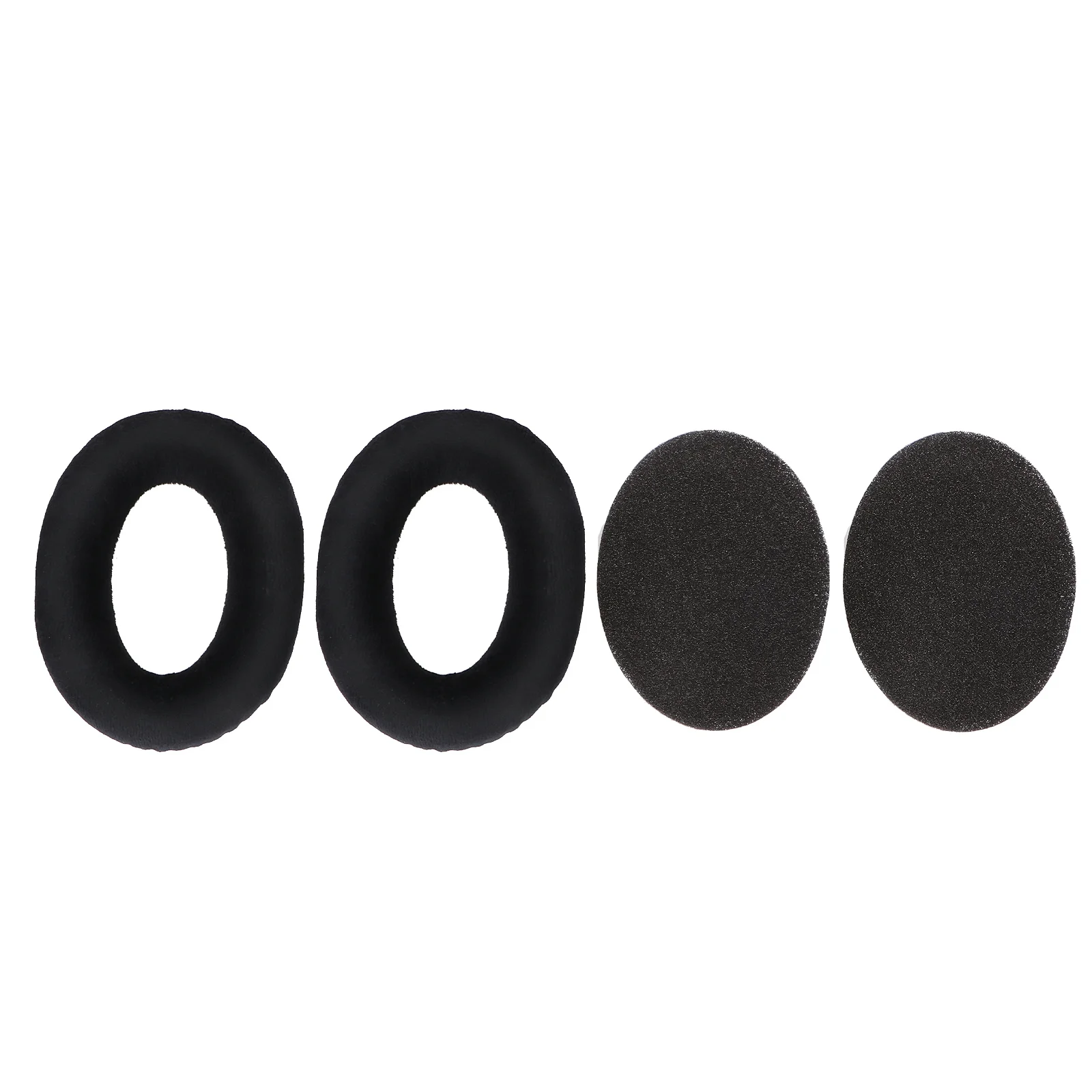 

A Pair Of Replacement Soundproof Earpads Cushions Black Durable Velour Memory Foam For Hd515 Hd518 Hd555 Hd558 Hd350
