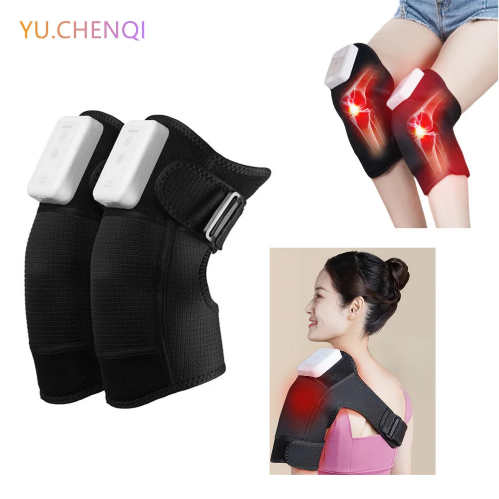 

Wireless Heating Knee Pad Shoulder Elbow Massager Silent Red Light Relieves Fatigue Leg Therapy