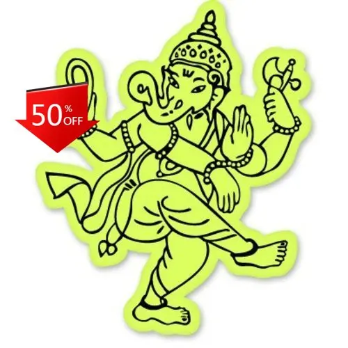 Ganesh Ganesha Dancing Cool Car Boat Laptop Motor Home Accessory Trendy Unique