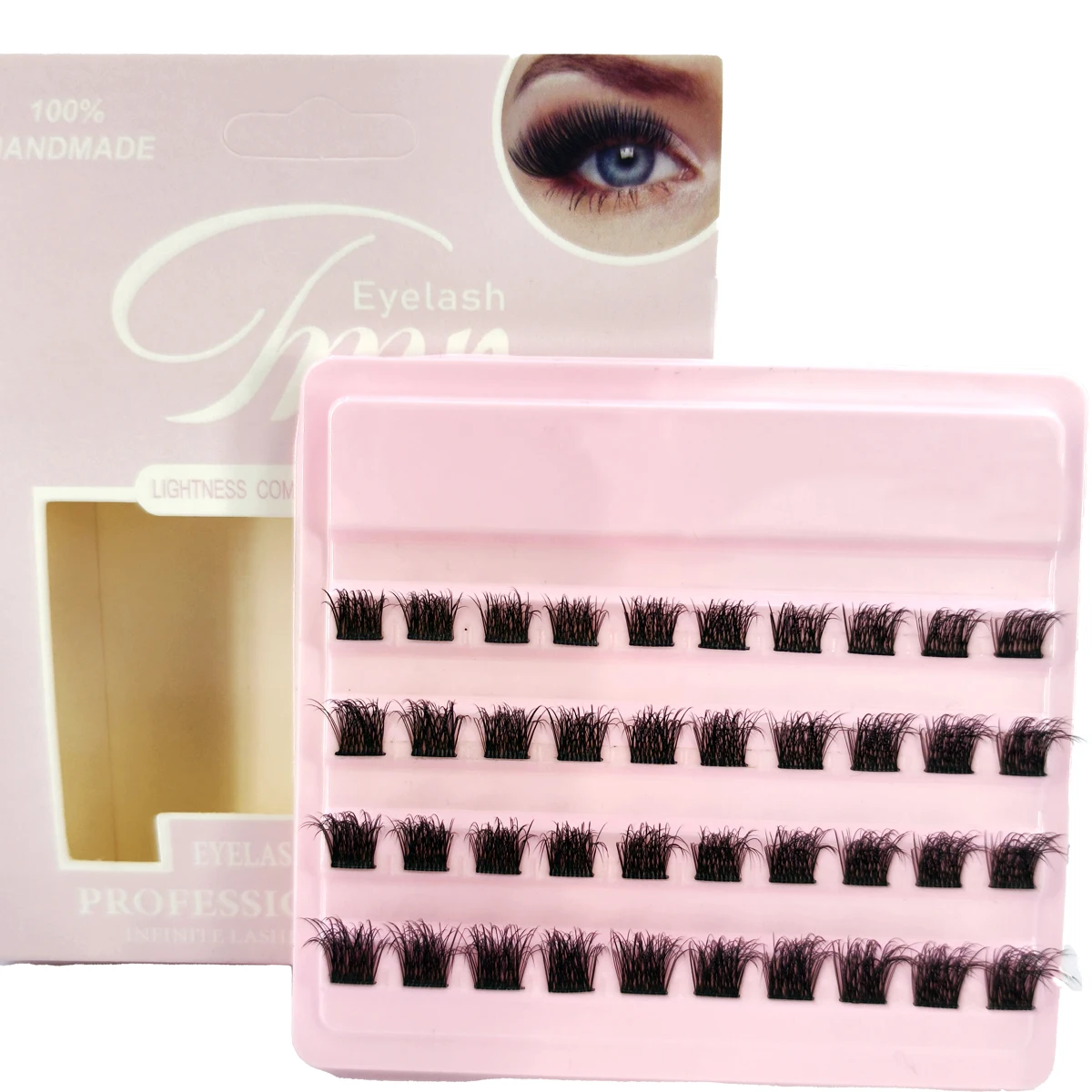 まつげ束 ウィスピー ナチュラル DIY まつげエクステ カール まつげクラスター アニメクラスター まつげフェアリー 個人用まつげギフト