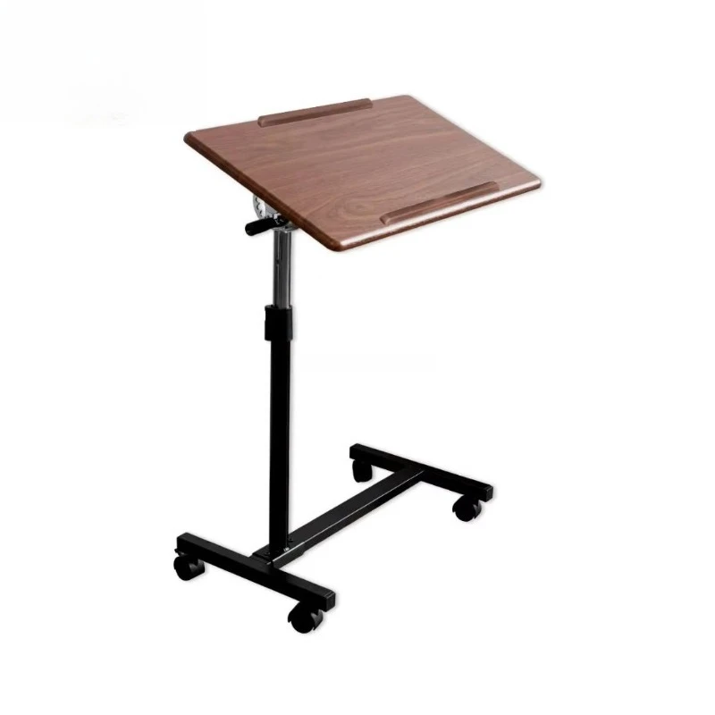 

Modern Design Bedside Table Cart with Lockable Rolling Wheels Laptop Table Desk