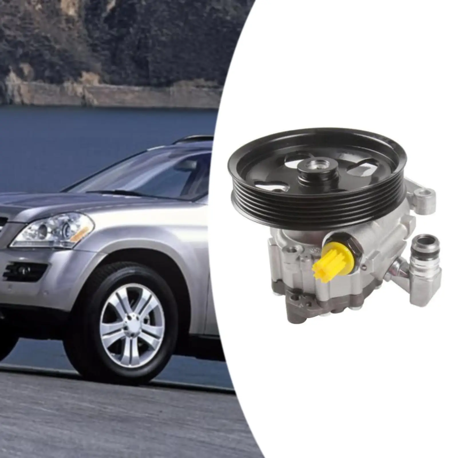 

High Quality Power Steering Pump Easy Install Sturdy Metal Automotive Accessory for Mercedes Benz GL550 ML350 R350
