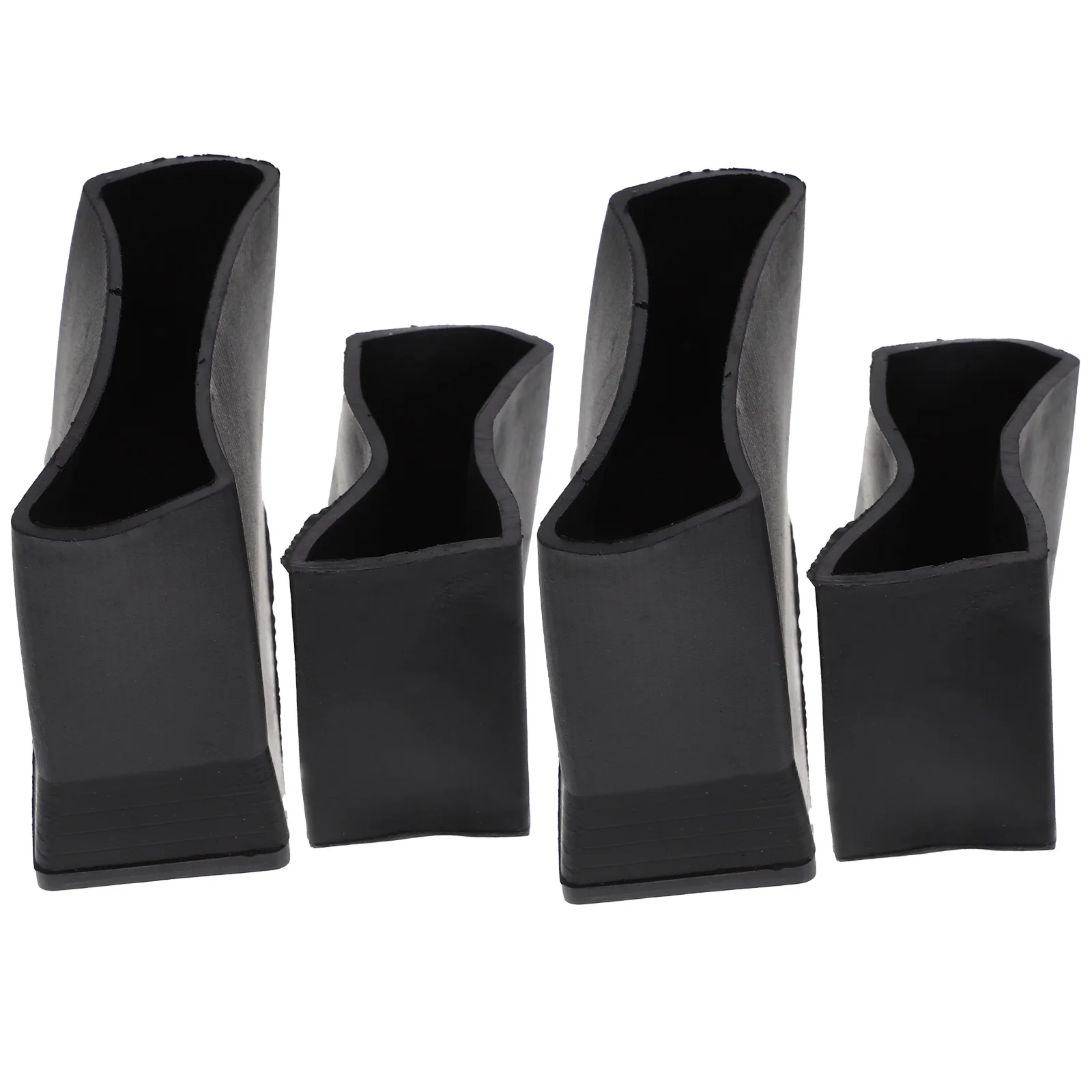 

4Pcs Non-Slip Ladder Foot Pads Rubber Covers Thick Protective Mats for Step Ladder Feet Noise Vibration Reduction