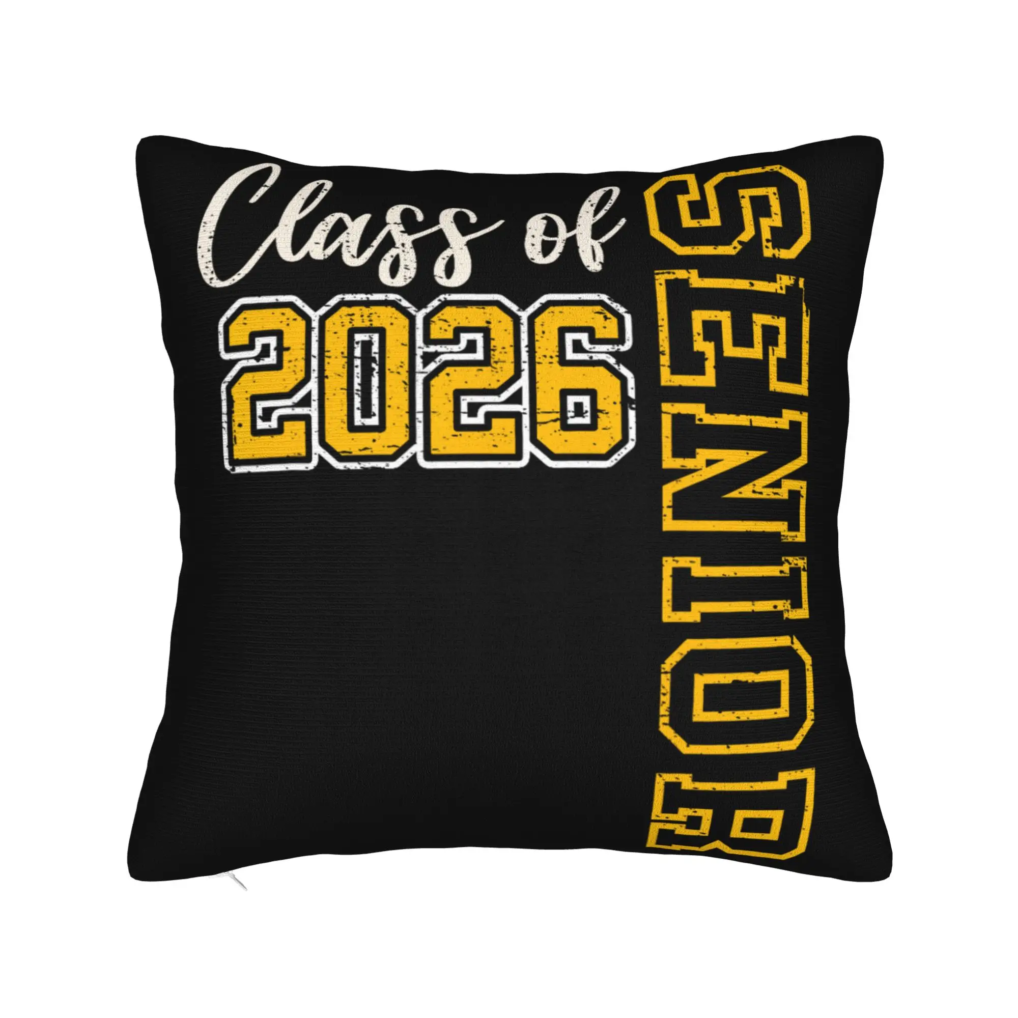 Decorative Pillowcases Class of 2026 Senior Graduation Accessories Seater  Throw Pillow Case Cover Zipper Multi Size