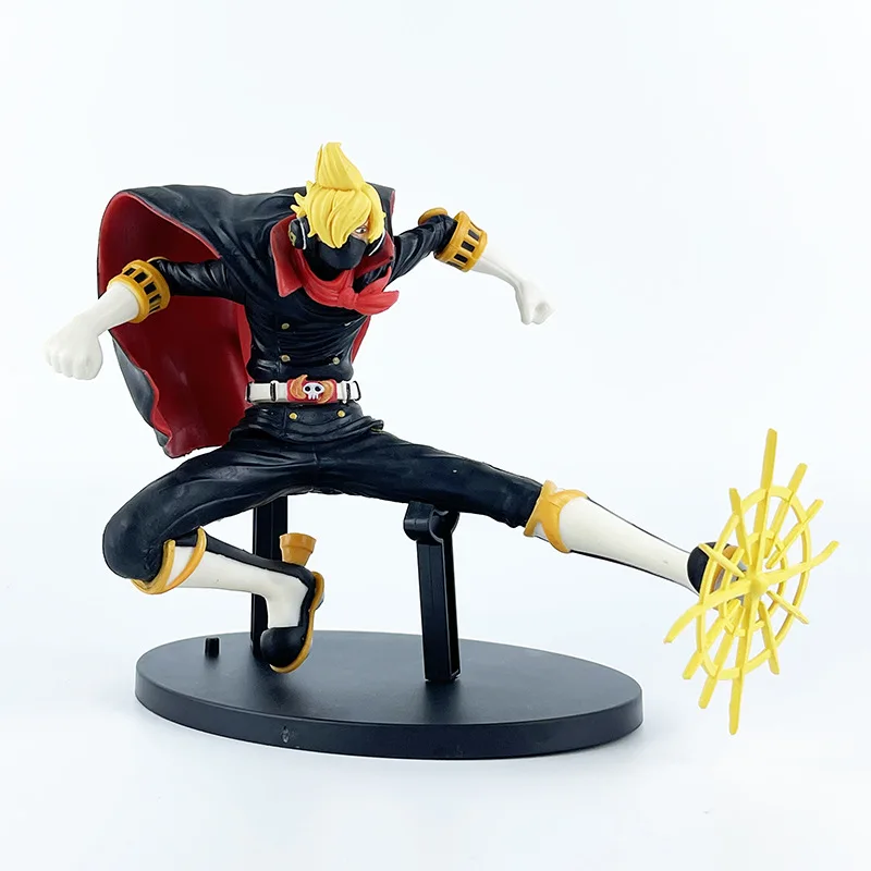 Anime One Piece Wano Country Vinsmoke Sanji Soba Mask Action Figure 15cm Pvc Battle Record Collection Model Toys Gifts