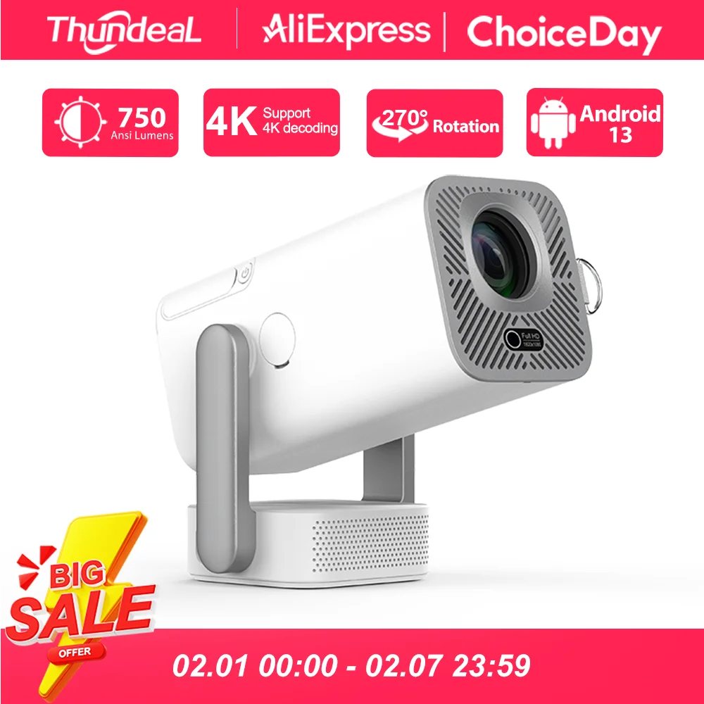 ThundeaL HD Mini Projector TD80 Pro Full HD 1080P 4K Video WIFI Android Portable Projector TD80Pro Home Theater Cinema PK TD80W