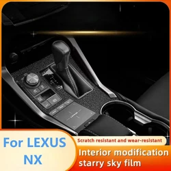Car Accessories For LEXUS NX NX200 300h Starry Sky Film Interior Modification Central Control Instrument Screen Protective Film