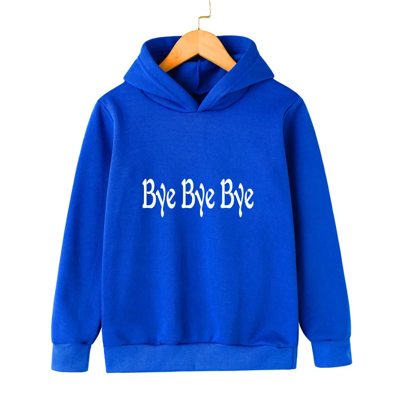 NIE Boys and girls 2024 new hooded sweater fashion trend printing casual sportswear