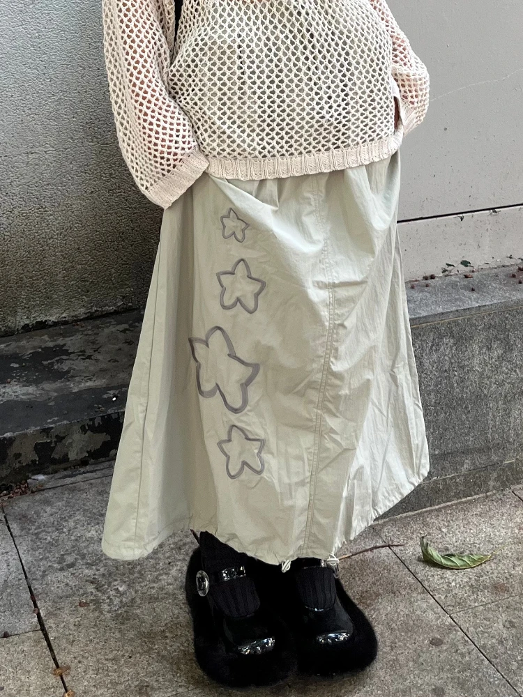 KOSAHIKI Hollow dzianina Y2k estetyczny cienki sweter Harajuku Streetwear Punk przezroczyste koszulki Jumper Ropa De Mujer bajki Grunge