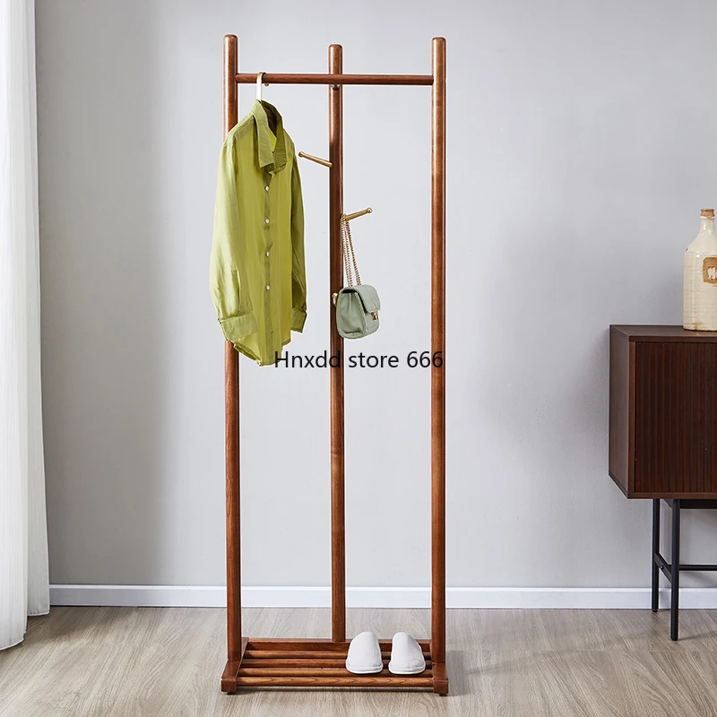 Brass light luxury coat rack living room multi-functional rack