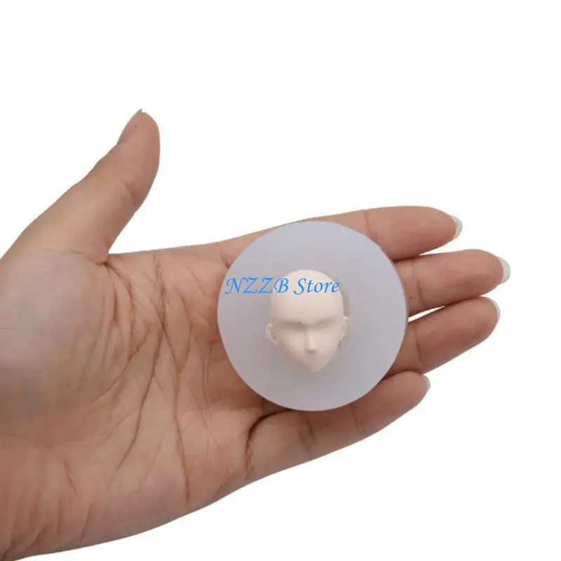 

T21F Handmade Fairy Head Clay Mold Sugarcraft Chocolate Mold Silicone Mold Art