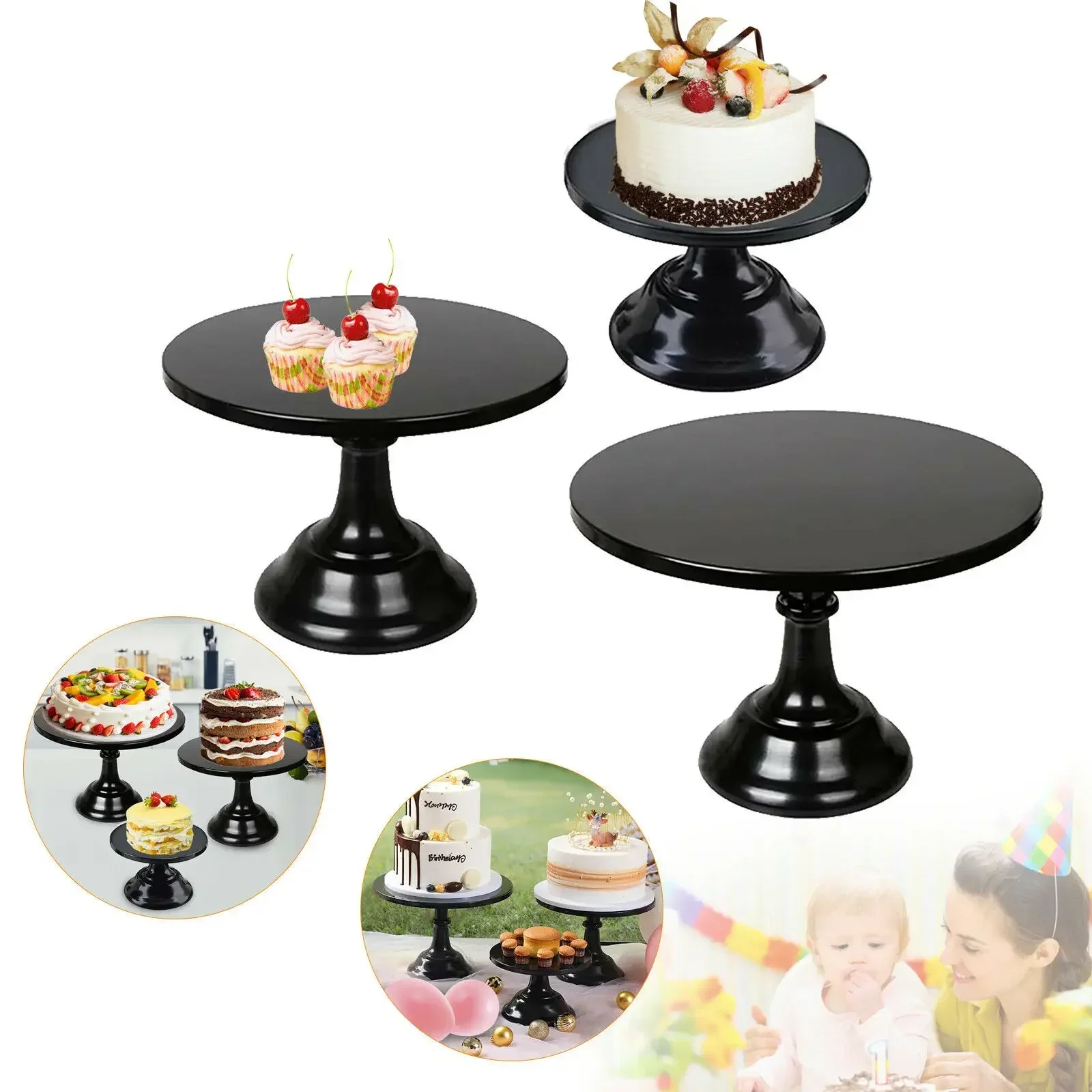 Cake Stand Home Party Dessert Table Display Rack Dessert Cake Tray Cold Meal Tea Break Table Afternoon Tea Center Rack Metal