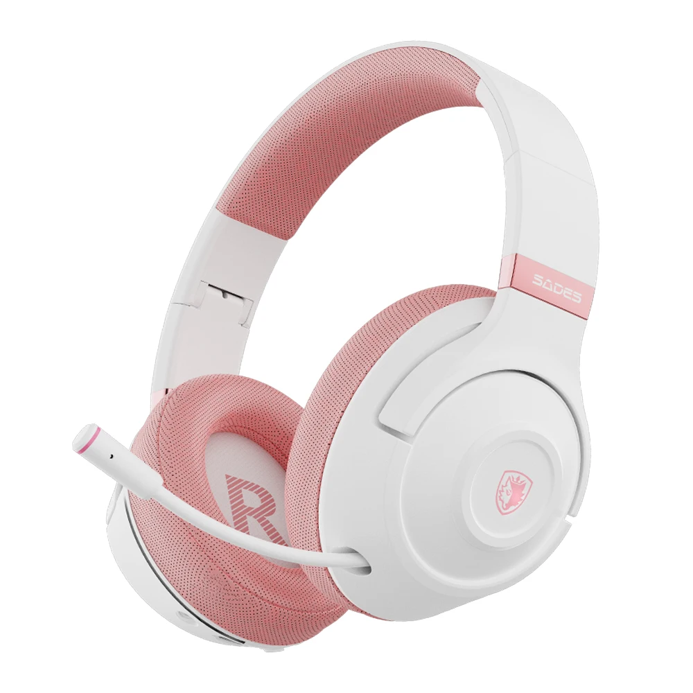SADES Whisper Complete Package Wireless Gaming Headset Includes All Cables And Manual Ready To Use Out Of Box
