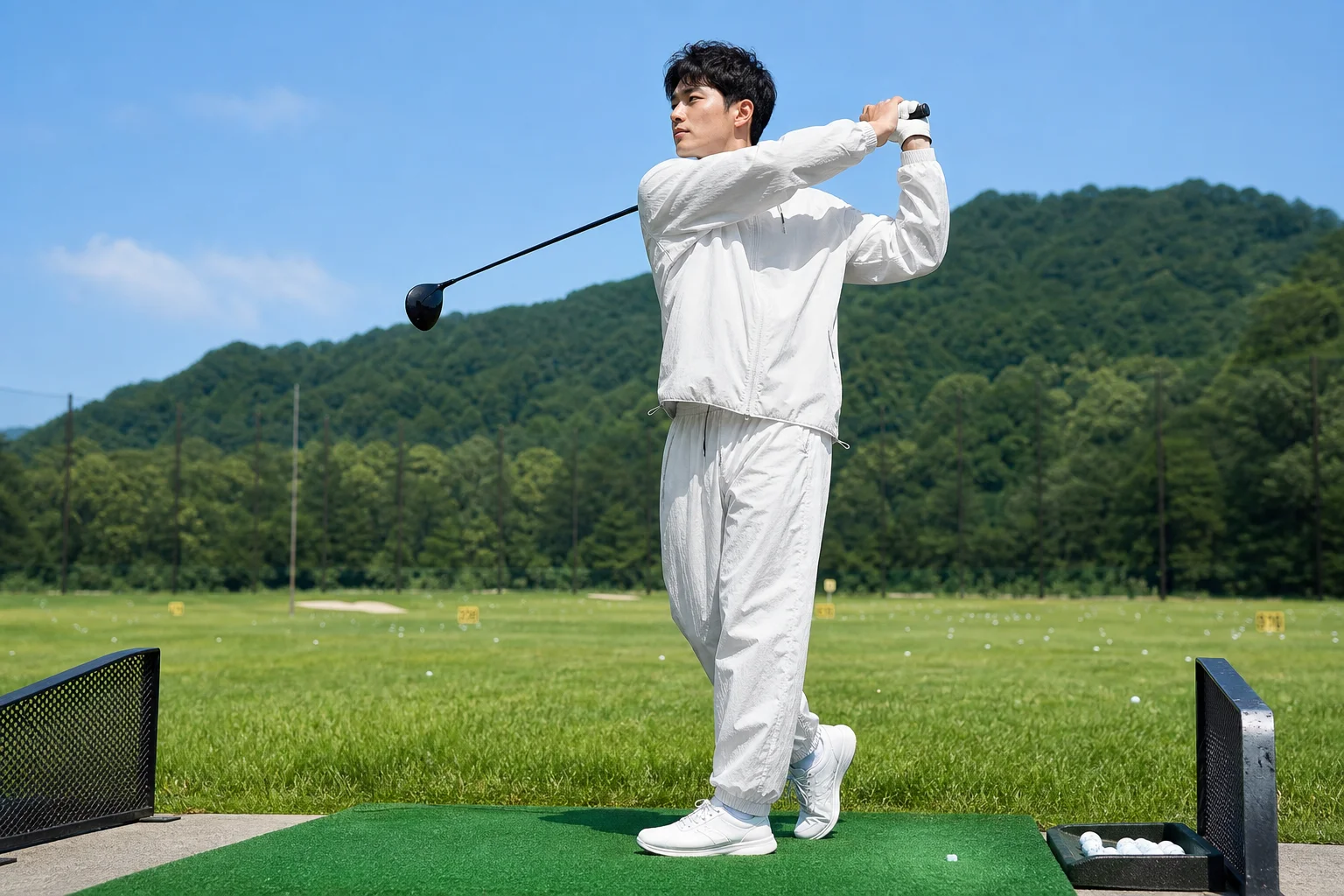 Summer New Style Men's Women's Thin Quick Dry Loose Casual Sun Protection Suit Three-Piece Set Bamboo Fiber Polyester