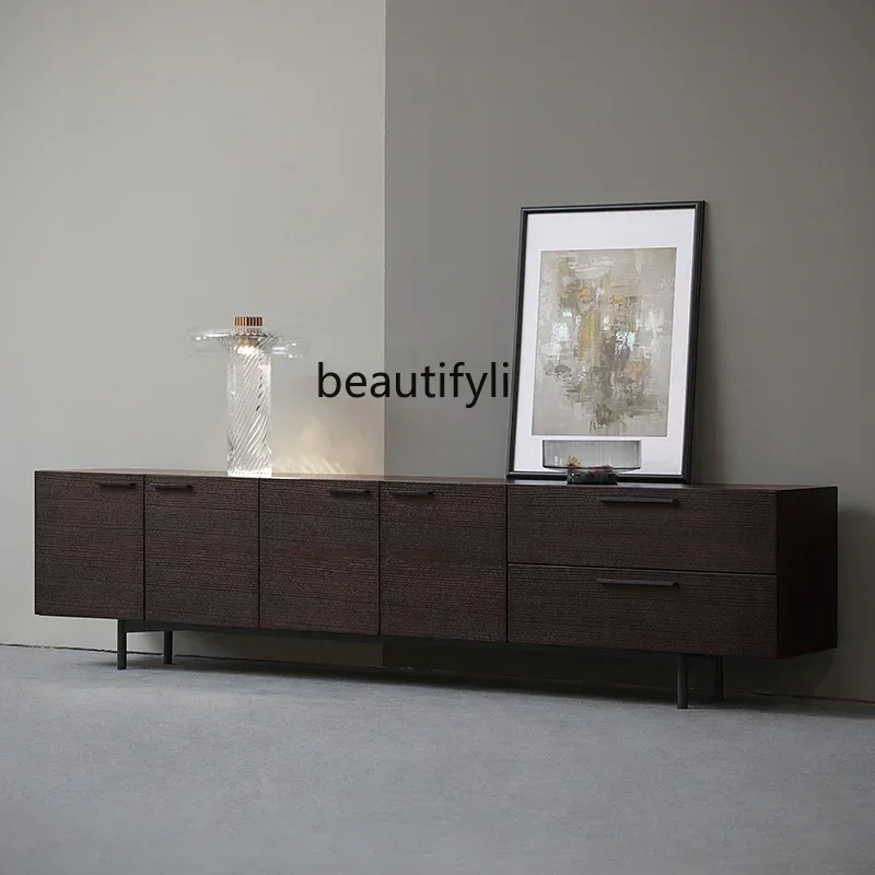 

6239P lt Italian TV cabinet coffee table combination simple modern small apartment living room light luxury TV cabinet