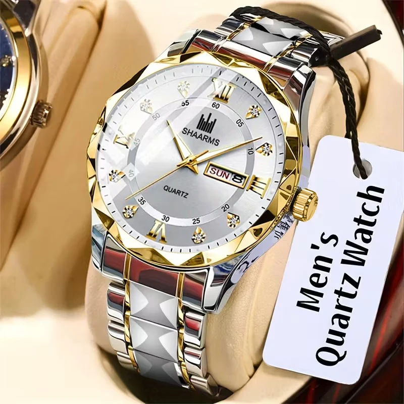 1 PC Men's Quartz Wristwatch Latest Retro Casual Heavy Design No Gift Box Included