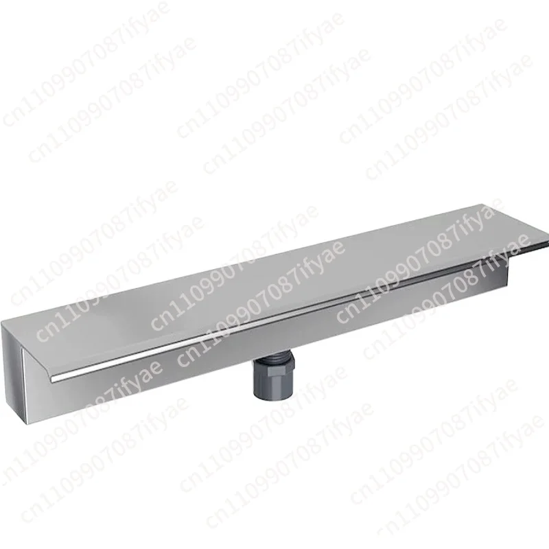 stainless steel waterfall water outlet, fish pond water curtain landscaping, flowing water wall landscape courtyard