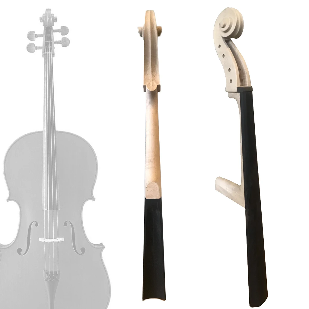 

Древесина LOMMI Solidwood, натуральный эбеновый гриф, клен 4/4, виолончель, головка для акустики, Электрический аксессуар «сделай сам»