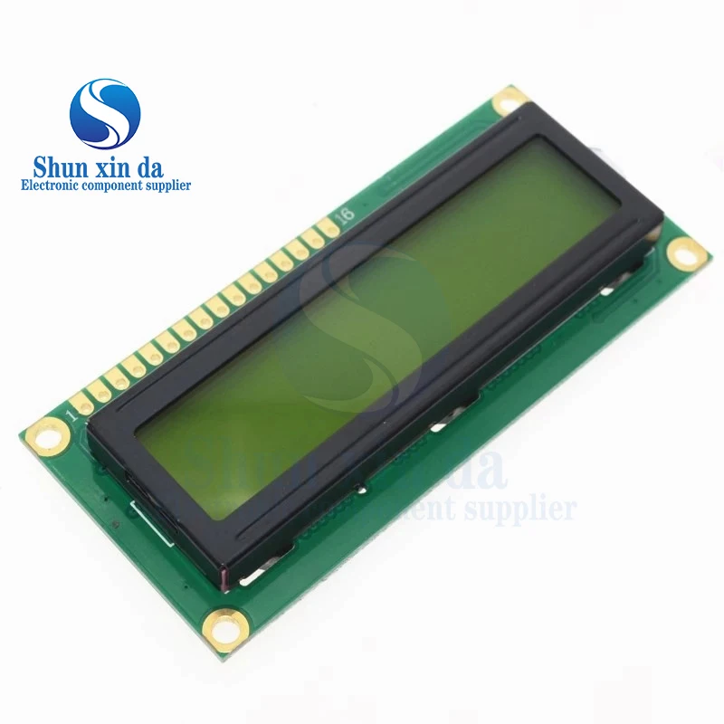 1PCS LCD1602 1602 modulo schermo verde 16x2 Caratteri Display LCD Module.1602 5V schermo verde e codice bianco per arduino