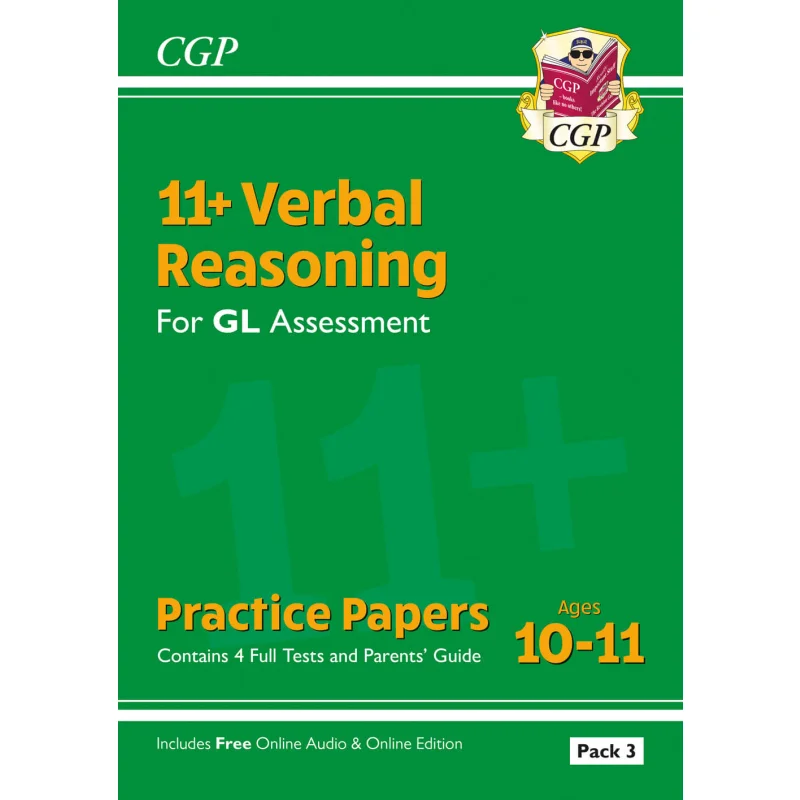 

11 бумаг для практики вездеходов GL в возрасте 1011 в упаковке 3 с руководством для родителей онлайн-издание CGP Team 9781837741137