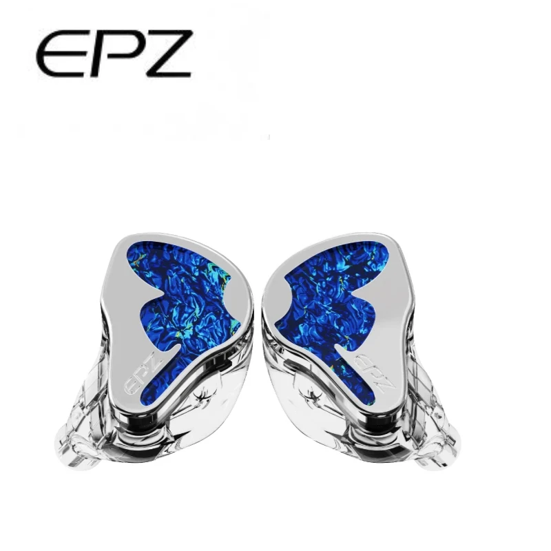 

Наушники-мониторы EPZ K9 1DD+8BA IEMs HiFi с проводным подключением, кабелем из монокристаллической меди 6N и сменными разъемами 3.5+4.4 мм