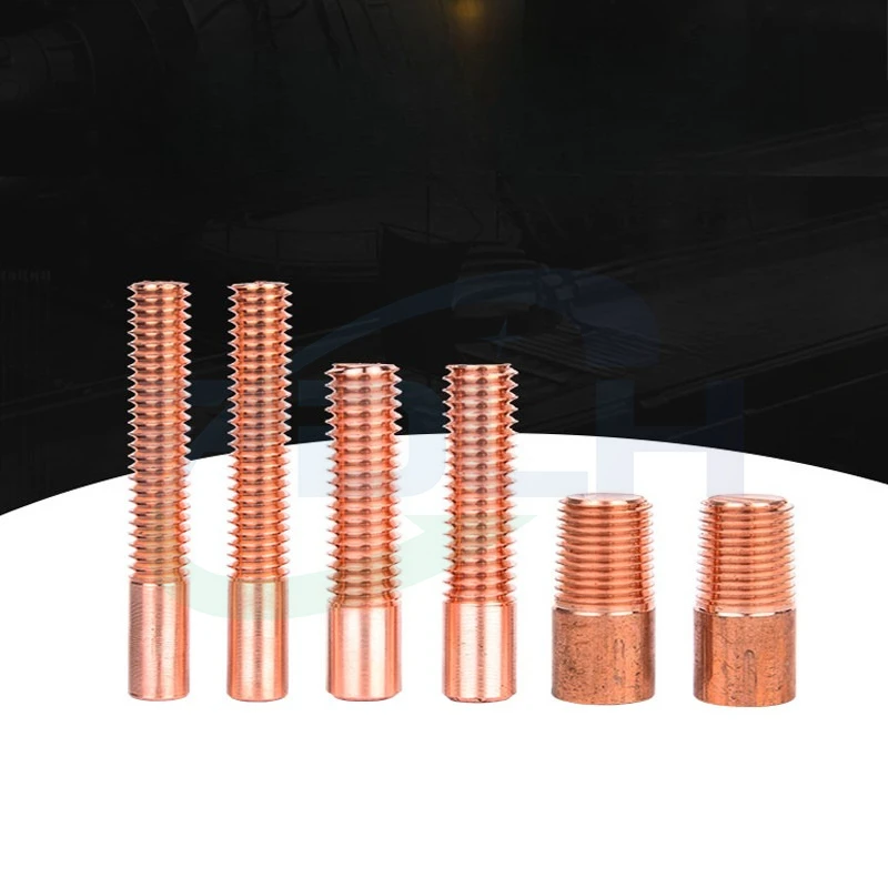 1PCS Metric Threaded Copper Electrode Durable Red Copper Tapping Electrode Rod for EDM Fast Shipping