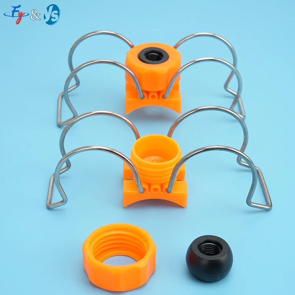 1.2-inch plastic double clip nozzle for cleaning atomizing nozzles and electroplating and coating cleaning