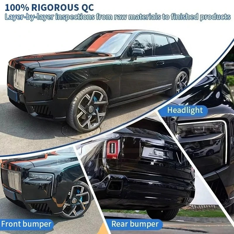Old to New Body Kit for ABS Include Front Bumper Head Light Rear Bumper Fenders Main Grille PP Bodykit