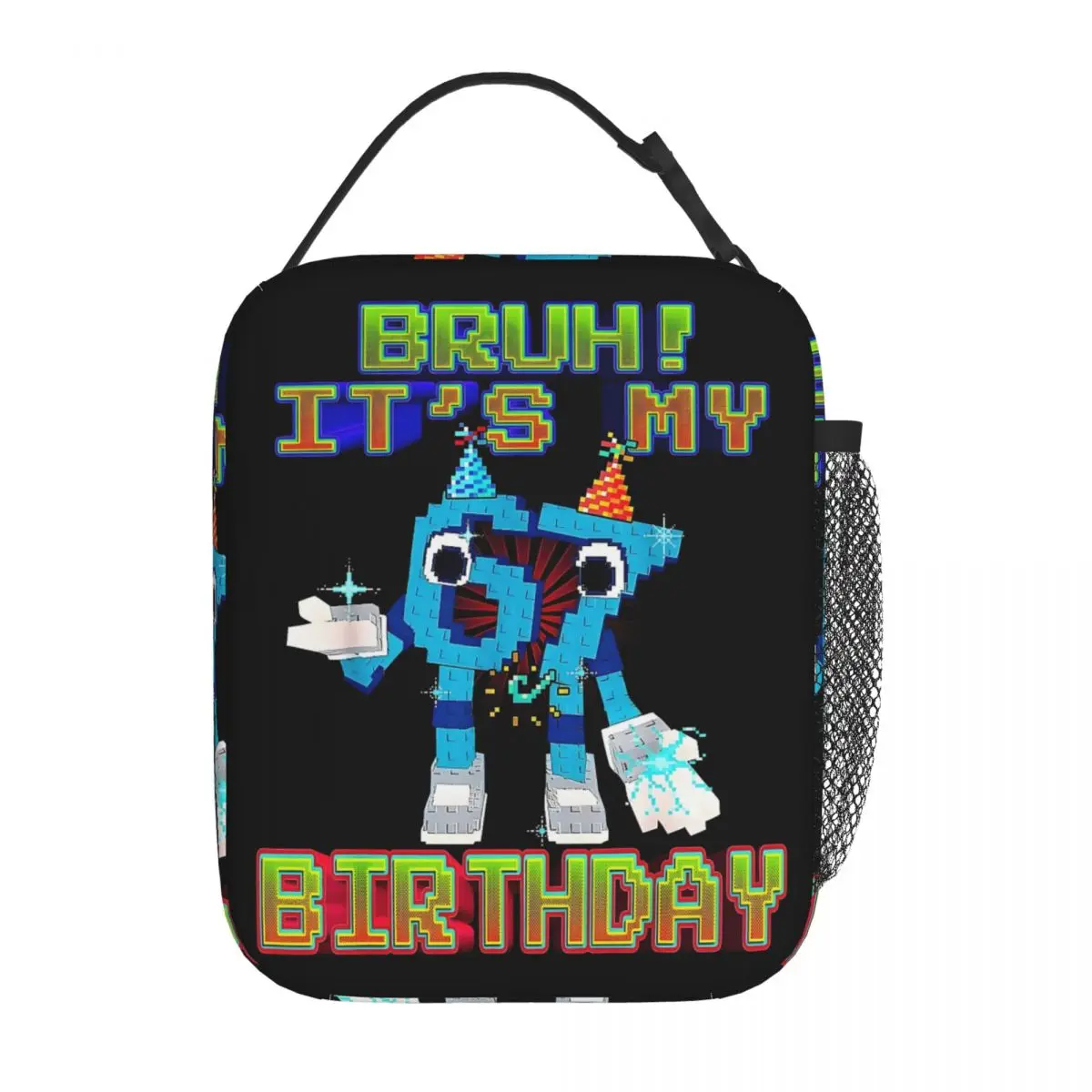 Custom 67 Six Seven Brainrot Insulated Lunch Tote Bag Bruh It's My Birthday Resuable Thermal Cooler Bento Box Work School Travel