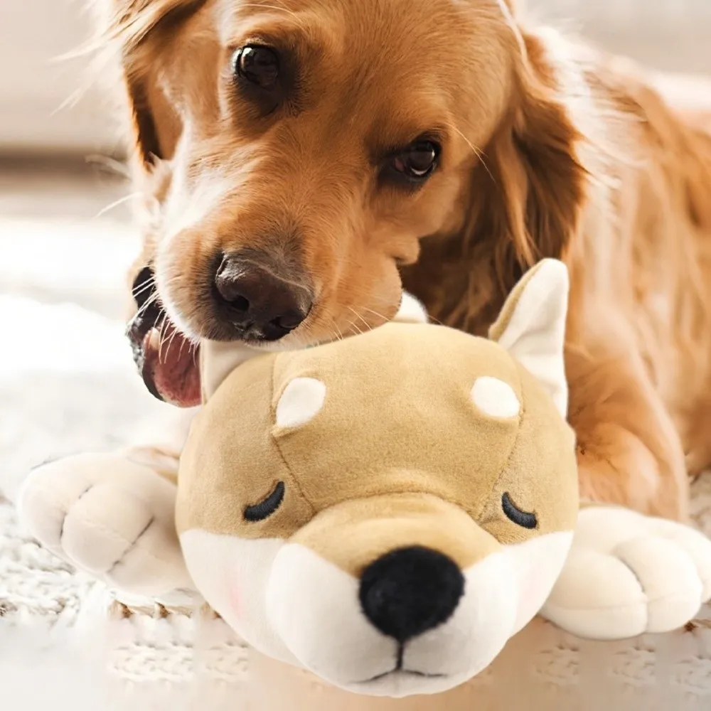 Dog Simulation Heartbeat Pet Heartbeat Comfortable Interactive Dog Anxiety Dong Shape Soft Pet Sleep Aid Home Sleep