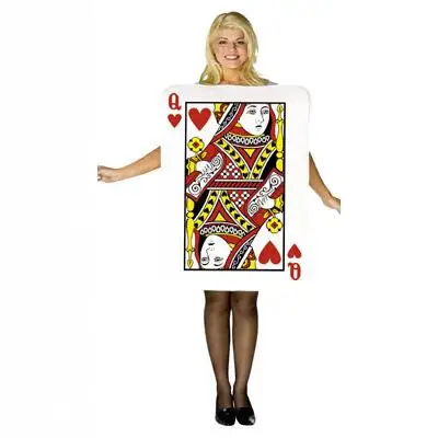 ファミリータイプ-ステージパフォーマンスコスチューム-ハートクイーン-ポーカーカード-ハロウィンパーティー-メイクアップ-ダンス-クロスボーダー-大人用衣料