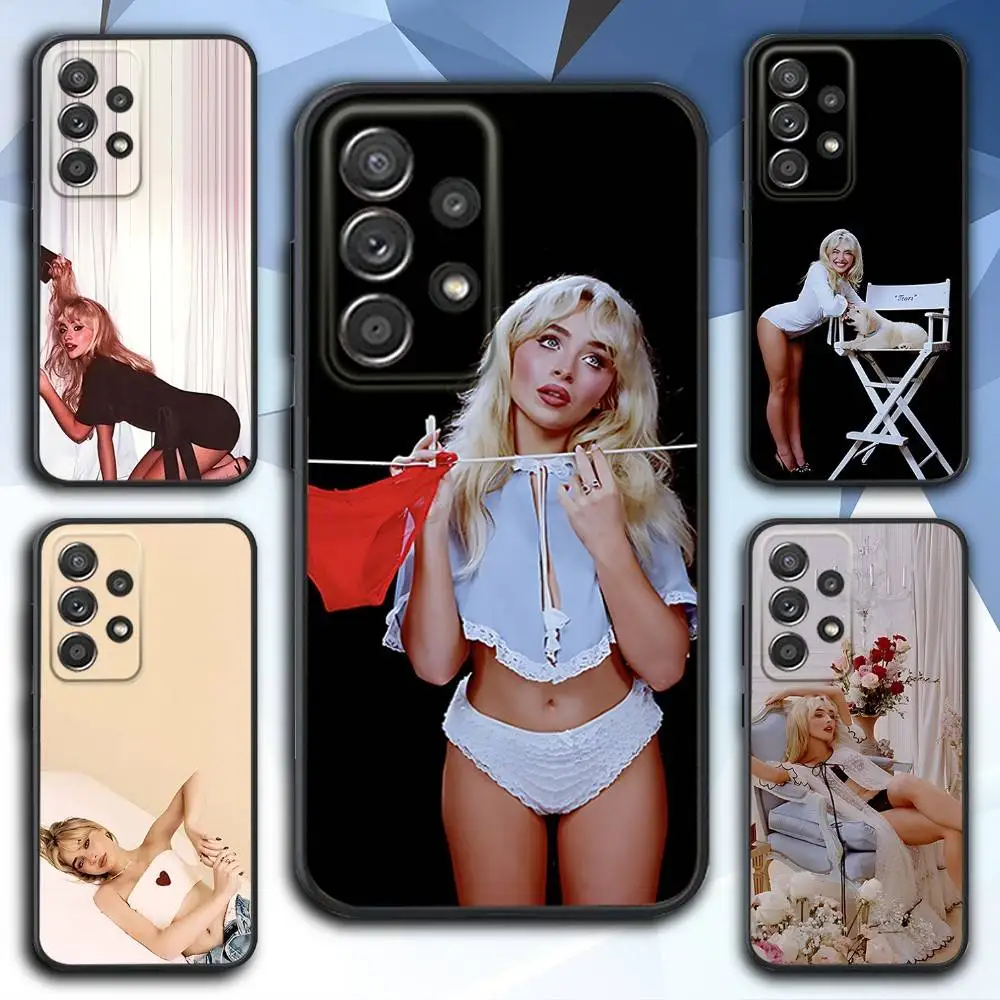 

S-Sabrina Mans Best Friend Phone Case For Samsung S 25,24,23,22,30,21,10,9,Ultra,Plus,Lite,FE,4,5 G Soft Black Case