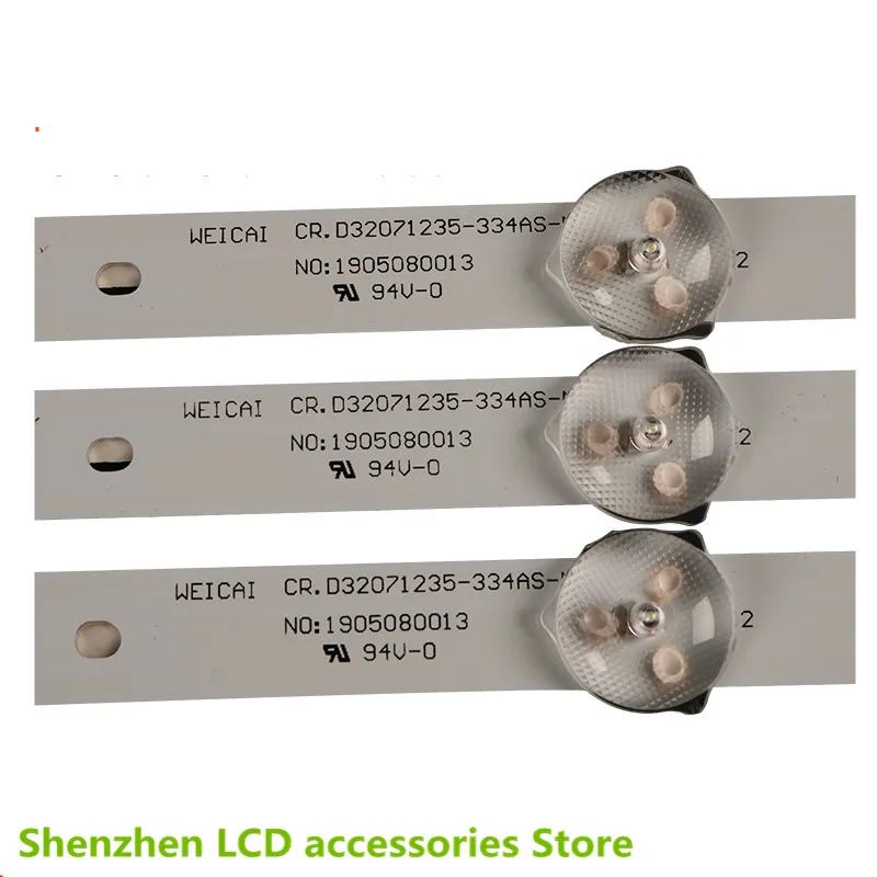 FÜR Strip Bars Kit 6 LED-Fernseher OEM rh-d 32071235 -01-6LED 32 Zoll verwenden 100 % neue LCD-TV-Hintergrundbeleuchtungsleiste aus Aluminium