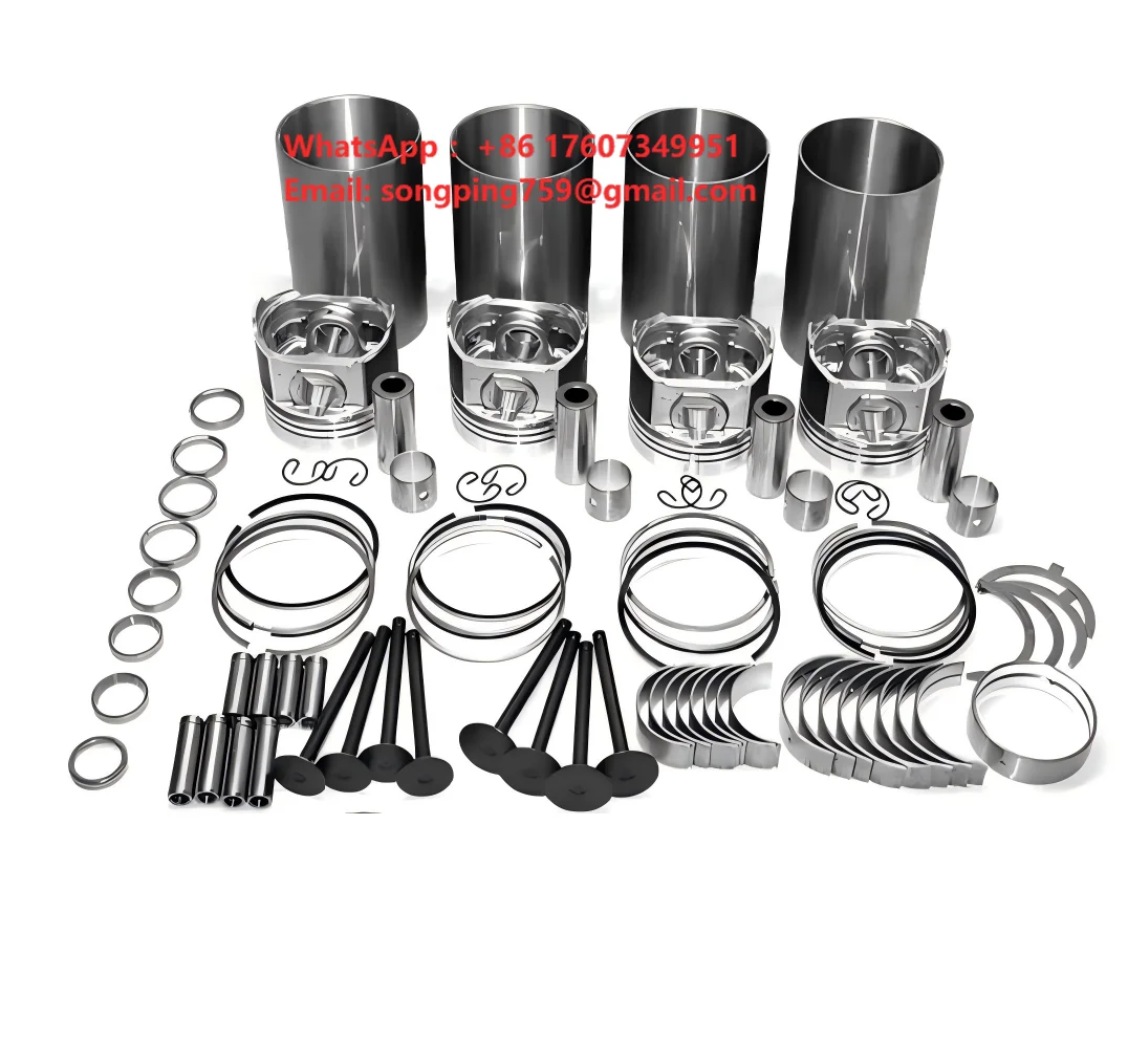 Standard Engine Overhaul Rebuild Kit for Yanmar 4TNV88 4TNV88-DSA 4TNV88-GGE Fits ViO55 Excavator 129407-01340 6 Months Warranty