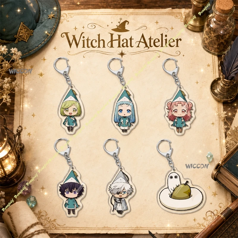 

Coco/Qifrey/Agott/Tetia/Richeh/Olruggio Witch Hat Atelier Keychain High Definition Acrylic Charm Bag Pendant Collectible