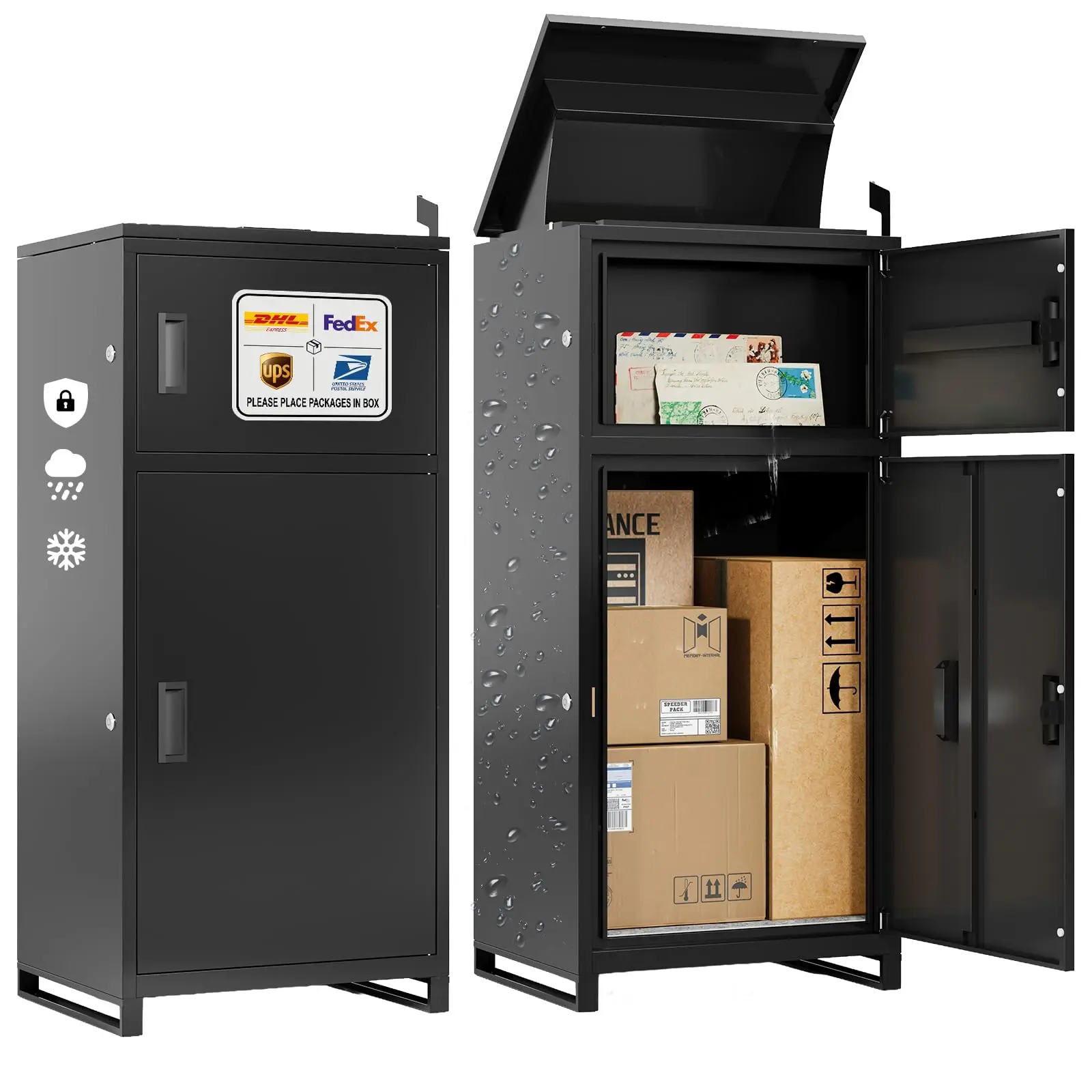 Metal Large Package Delivery Box for Outside -40.63