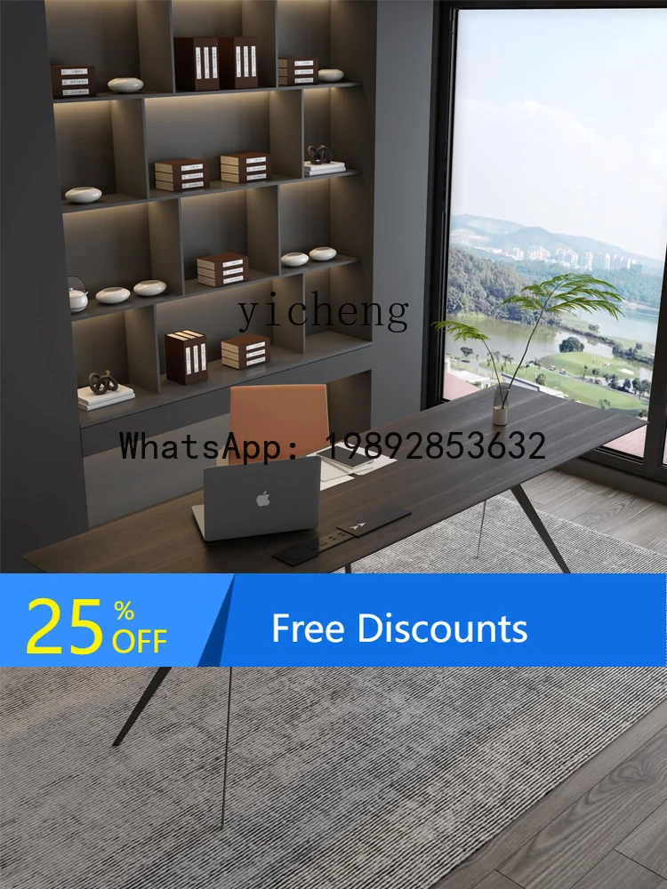 boss table large desk minimalist study  home living room writing desk computer desk
