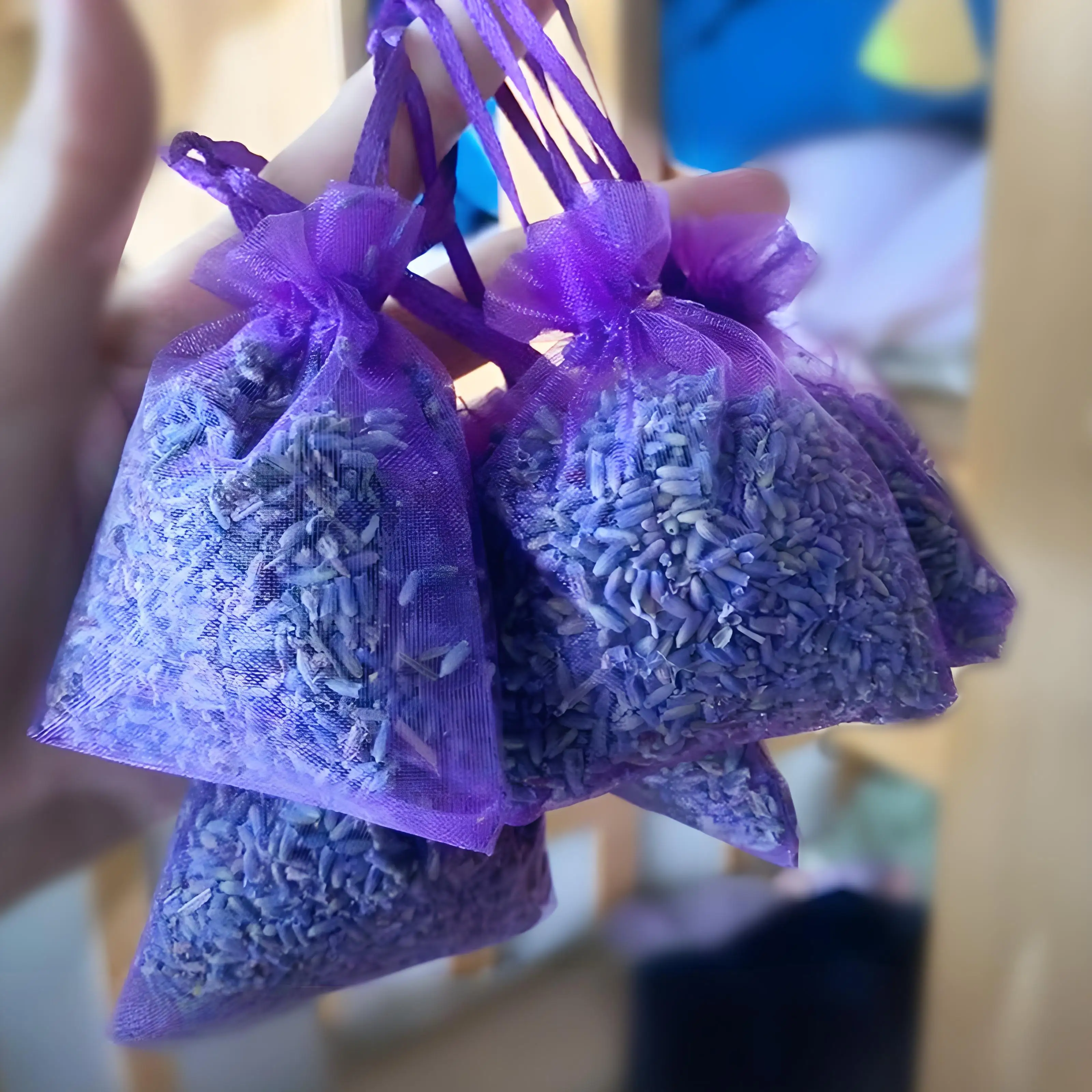 Bolsitas naturales de lavanda de alta calidad, bolsitas para coche del Festival del Dragon Boat de aromaterapia, materias primas vegetales