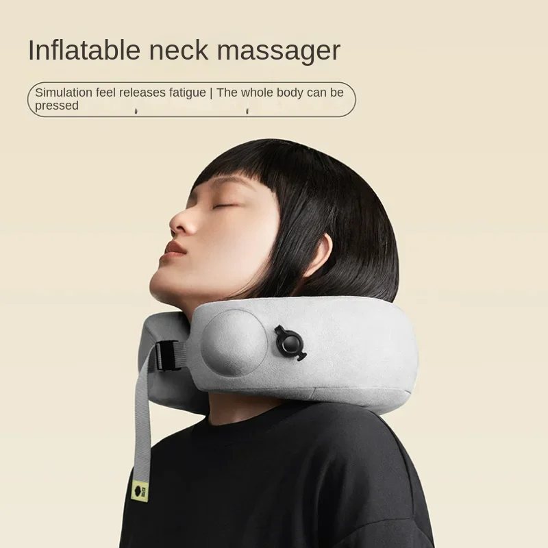 

Inflatable Neck Massager - Portable Design for Cervical, Shoulder, Lumbar Spine Relief, Travel-Friendly Neck Therapy Device